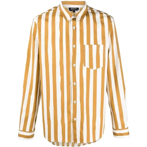 Shirts , male, Sizes: L, S - A.p.c. - Modalova