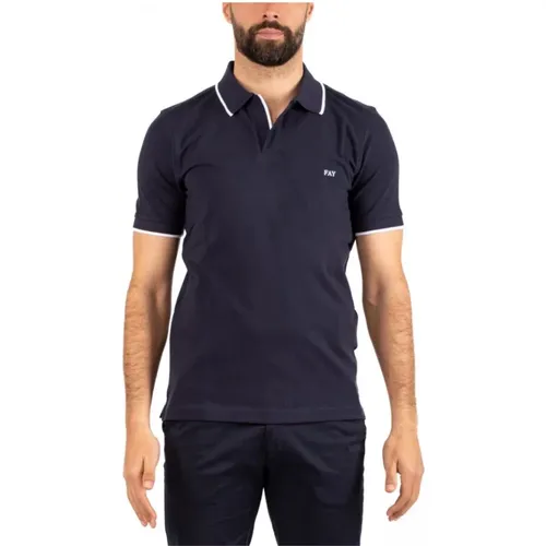 Men's Polo Shirt , male, Sizes: L, M, S, 2XL, XL - Fay - Modalova