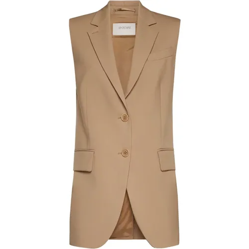 Sleeveless Jackets , female, Sizes: XS, S - SPORTMAX - Modalova