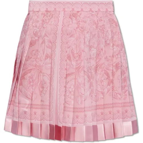 Pleated skirt , female, Sizes: S, XS, 2XS - Versace - Modalova