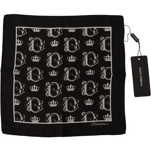 Luxury Silk Scarf , male, Sizes: ONE SIZE - Dolce & Gabbana - Modalova