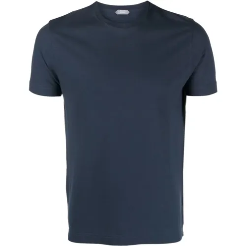 Mens Clothing T-Shirts Polos Ss23 , male, Sizes: M, XL, 3XL, L, 2XL, S - Zanone - Modalova