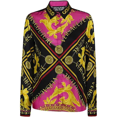 Fucsia Shirts for Women , female, Sizes: XS, S - Versace Jeans Couture - Modalova