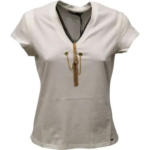 Kurzarm T-Shirt , Damen, Größe: M - Gaudi - Modalova