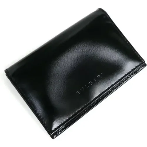 Pre-owned Leather wallets , male, Sizes: ONE SIZE - Bvlgari Vintage - Modalova