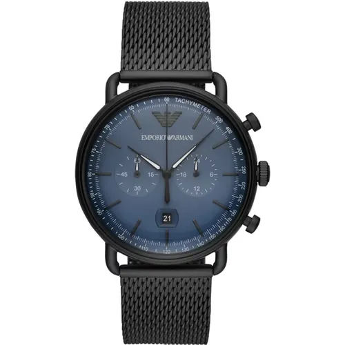 Stunning Ar11201 Quartz Watch - 43mm Stainless Steel Case , unisex, Sizes: ONE SIZE - Emporio Armani - Modalova