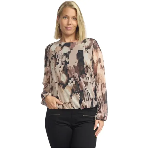 Didem.Wi24 Bluse Puder Print , Damen, Größe: S - 2-Biz - Modalova