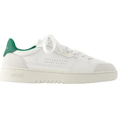 Weiße/Grüne Ledersneakers - Axel Arigato - Modalova