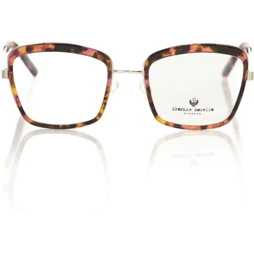 Quadratische Brille mit rotem Havana-Muster,Quadratische Brille Havana Rot Muster - Frankie Morello - Modalova