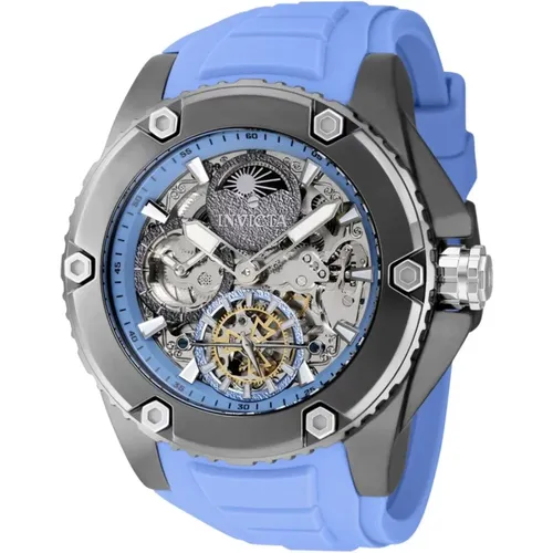 Akula Automatic Watch Blue Dial , male, Sizes: ONE SIZE - Invicta Watches - Modalova