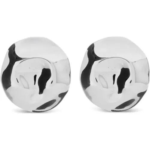 Logo Earrings in Silver Tones , female, Sizes: ONE SIZE - alexander mcqueen - Modalova
