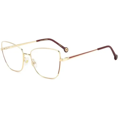 Burgundy Gold Stilvolle Brille - Carolina Herrera - Modalova