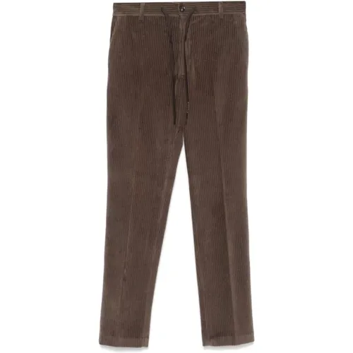 Corduroy Trousers Drawstring Waist , male, Sizes: 3XL, 2XL, M, XL, L, S - Circolo 1901 - Modalova