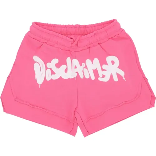 Fuchsia Streetwear Logo Shorts , Damen, Größe: L - Disclaimer - Modalova