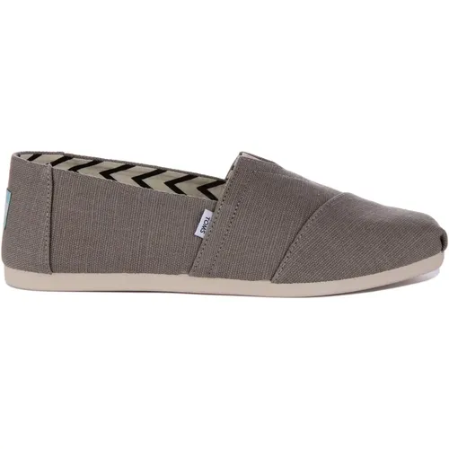 Heritage Alpargata Grey Trainers , male, Sizes: 7 UK - TOMS - Modalova