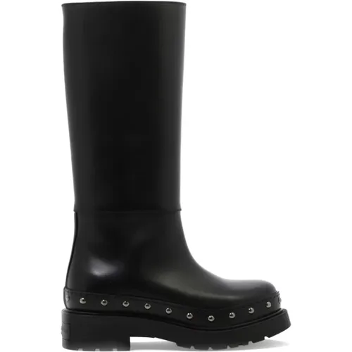 Elegant Leather Boots , female, Sizes: 4 UK - Dior - Modalova