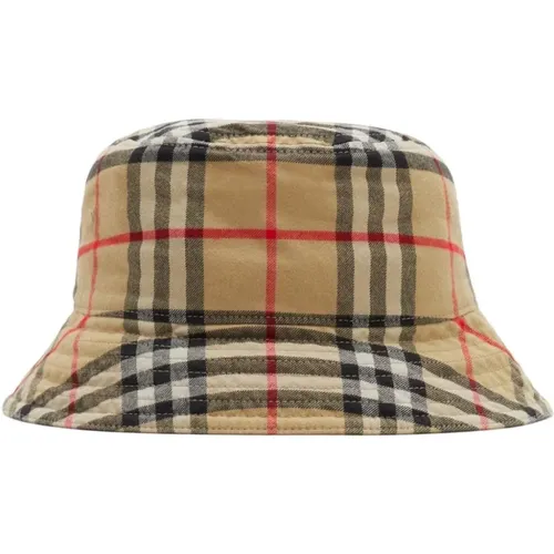 Vintage Check Bucket Hat Beige , Herren, Größe: M - Burberry - Modalova