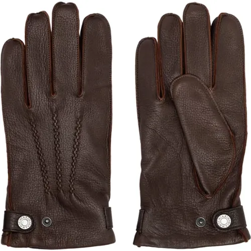 Deer Leather Gloves , male, Sizes: L, XL - Gianni Chiarini - Modalova