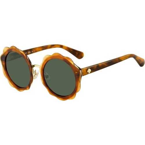 Havana/Green Sunglasses Karrie/S , female, Sizes: 52 MM - Kate Spade - Modalova