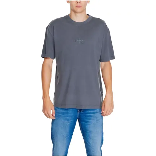 Monologo Tee Herbst/Winter Kollektion , Herren, Größe: L - Calvin Klein Jeans - Modalova