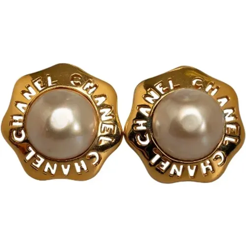 Pre-owned Metal earrings , female, Sizes: ONE SIZE - Chanel Vintage - Modalova