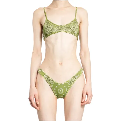 Bandana Print Bikini Set , female, Sizes: S - The Attico - Modalova