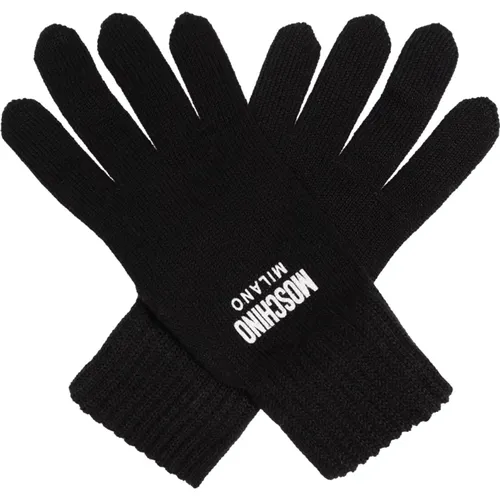 Handschuhe mit Logo , unisex, Größe: L - Moschino - Modalova