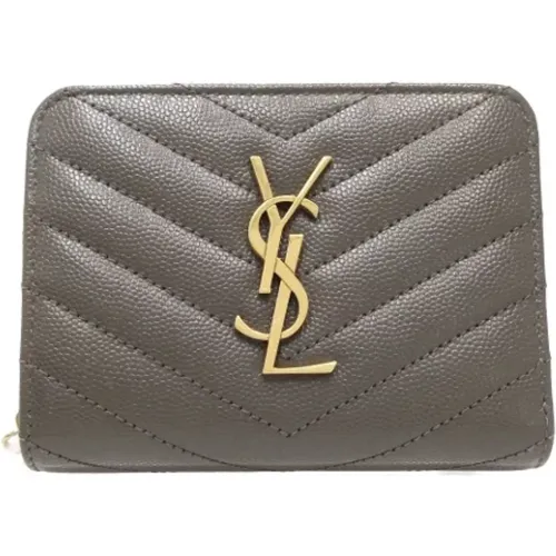 Pre-owned Leather wallets , female, Sizes: ONE SIZE - Yves Saint Laurent Vintage - Modalova