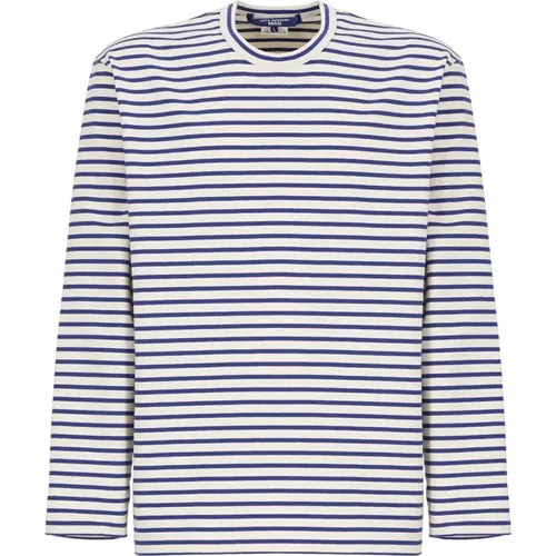 Striped Cotton T-shirt for Men , male, Sizes: M - Junya Watanabe - Modalova