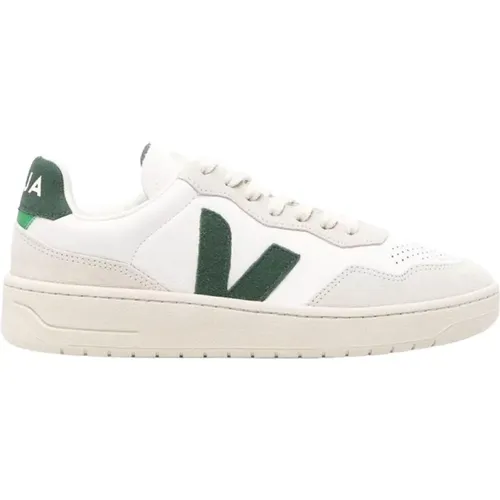 V-90 Leather Sneakers , male, Sizes: 9 UK, 10 UK, 8 UK, 6 UK, 11 UK, 7 UK - Veja - Modalova