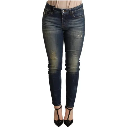 Dunkelblaue Skinny Denim Stretch Jeans , Damen, Größe: XS - Dolce & Gabbana - Modalova