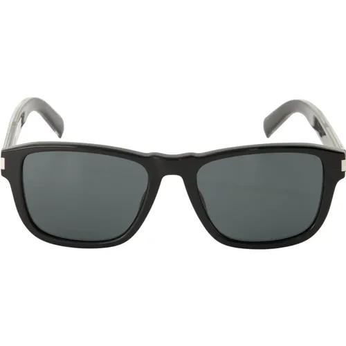 SL 710 Schwarze Acetatbrille - Saint Laurent - Modalova