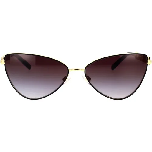 Gold Frame Sunglasses with Grey Lenses , unisex, Sizes: 60 MM - Dolce & Gabbana - Modalova