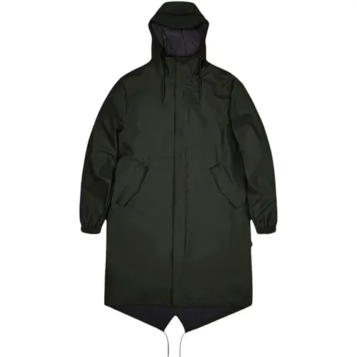 Stylish Fishtail Parka Jacket , female, Sizes: S, M - Rains - Modalova