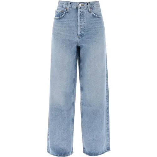 Vintage Baggy Low Slung Jeans , Damen, Größe: W28 - Agolde - Modalova