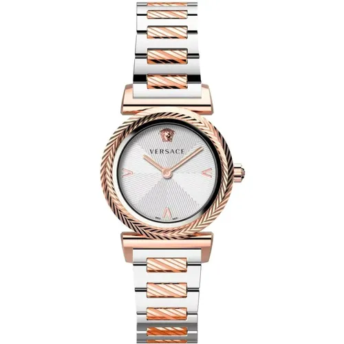 V-Motif Stainless Steel Bracelet Watch , female, Sizes: ONE SIZE - Versace - Modalova