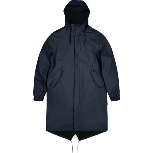 Minimalist Waterproof Fishtail Parka , female, Sizes: S, M, XL, L - Rains - Modalova