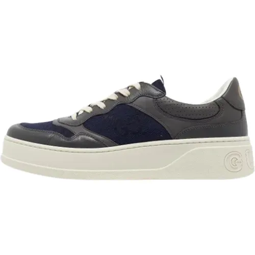 Pre-owned Canvas sneakers , male, Sizes: 10 1/2 UK - Gucci Vintage - Modalova