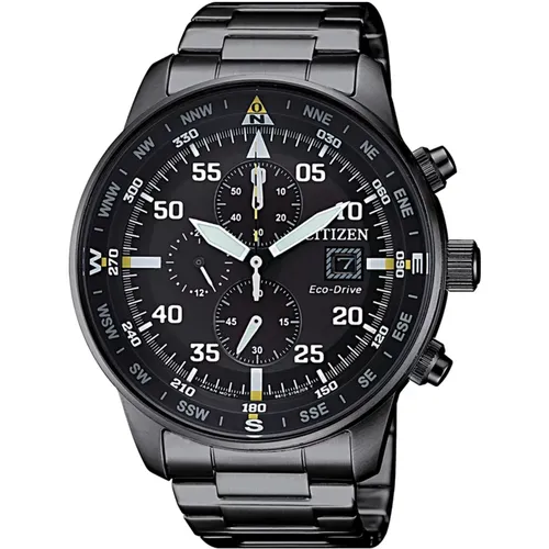 Aviator Chrono Steel , male, Sizes: ONE SIZE - Citizen - Modalova