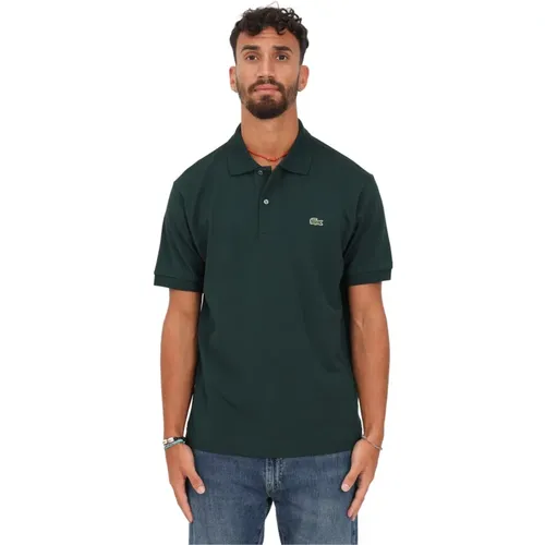 Grüne T-Shirts und Polos mit Krokodil-Logo , Herren, Größe: XL - Lacoste - Modalova