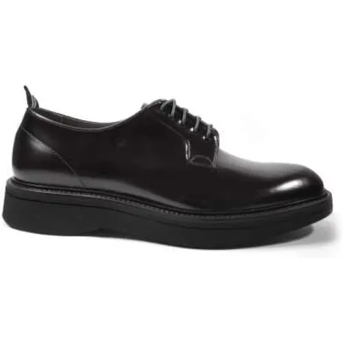 Vitello Derby Shoes Made in Italy , male, Sizes: 8 UK, 6 UK, 11 UK, 7 UK - Green George - Modalova