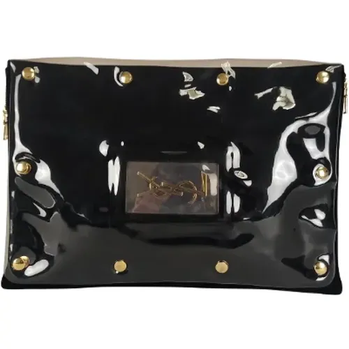 Pre-owned Leather clutches , female, Sizes: ONE SIZE - Yves Saint Laurent Vintage - Modalova