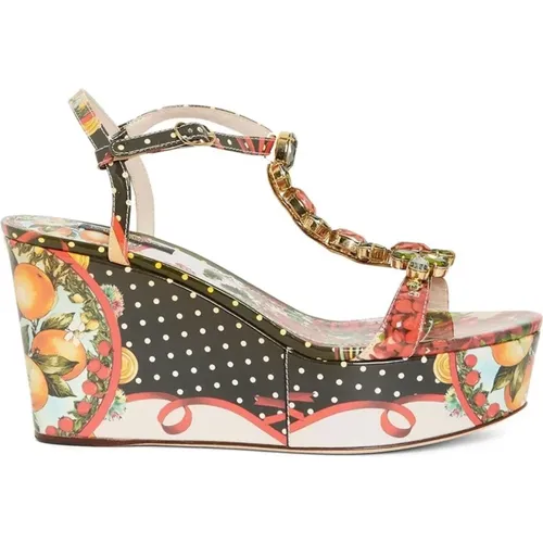 Sandalen , Damen, Größe: 37 1/2 EU - Dolce & Gabbana - Modalova