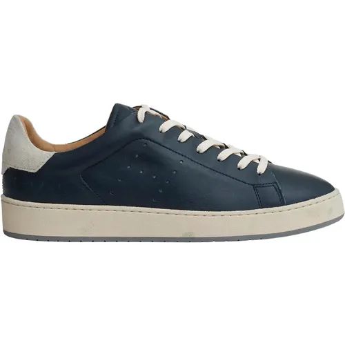 Blaue Sneakers mit Lederelementen - Hogan - Modalova