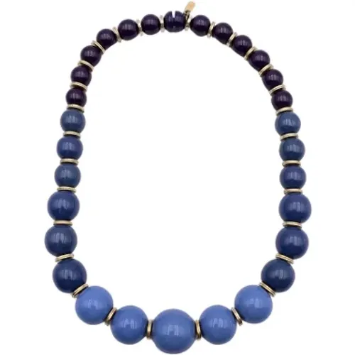 Pre-owned Fabric necklaces , female, Sizes: ONE SIZE - Yves Saint Laurent Vintage - Modalova