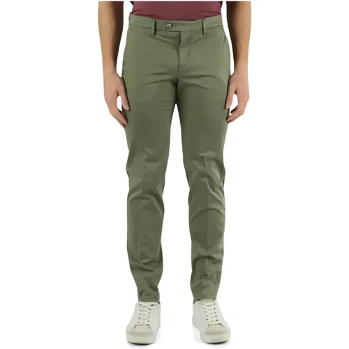 Slim Fit Baumwoll-Stretch-Hose , Herren, Größe: W30 - Michael Coal - Modalova