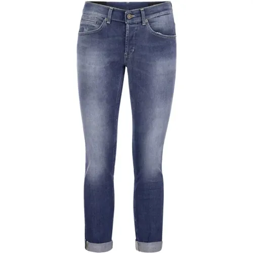 Skinny Fit Low-Rise Jeans , Herren, Größe: W35 - Dondup - Modalova