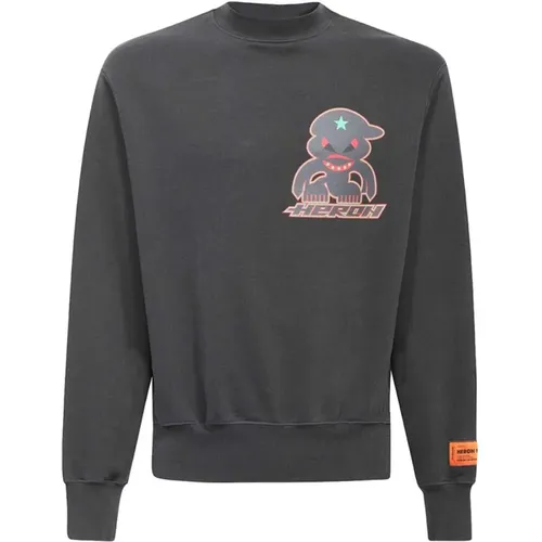 Baumwoll-Sweatshirt mit Front- und Rückendruck - Heron Preston - Modalova