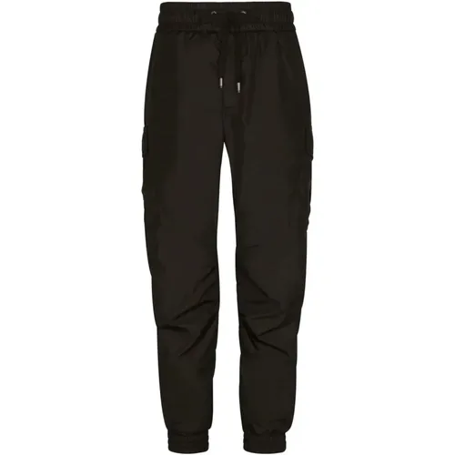 Plaque Tech Tapered Cargo Hose , Herren, Größe: M - Dolce & Gabbana - Modalova