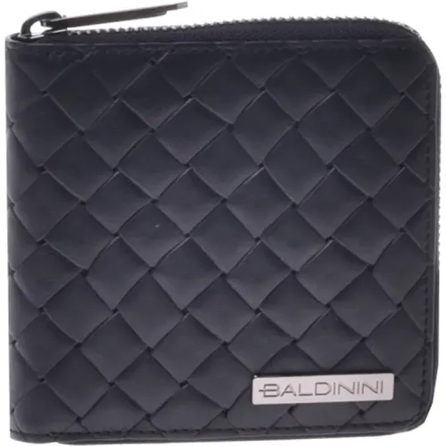 Wallet in woven print leather - Baldinini - Modalova